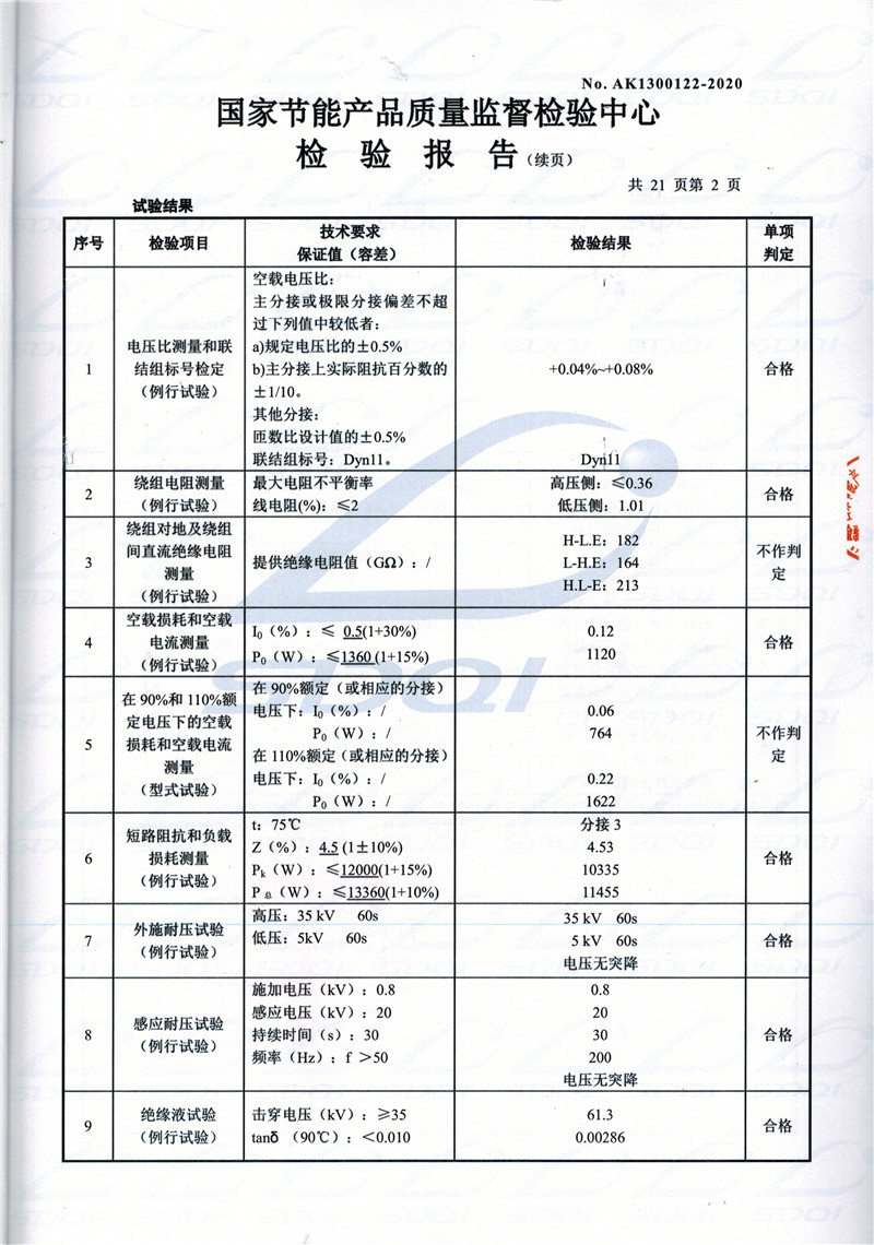 高低压试验报告-S11-1250徽州徽州徽州油浸式变压器-2.jpg